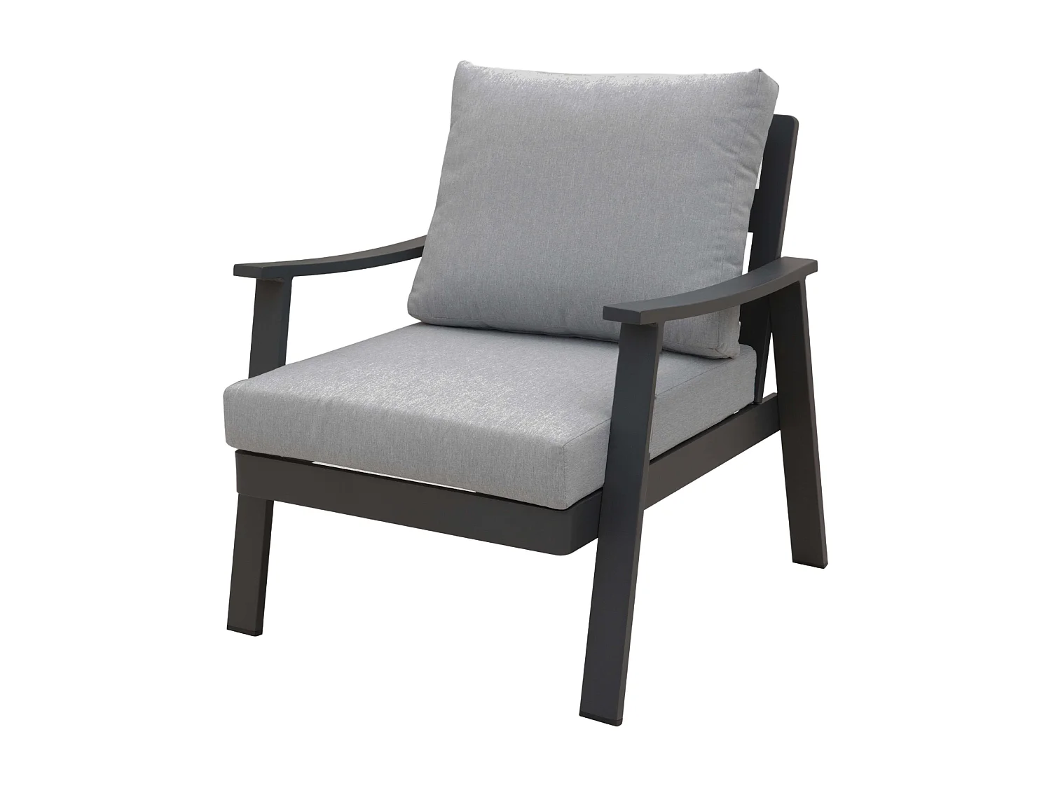 Muebles Exterior Jardín Terraza Oropesa 4 Pz Estilo Contemporáneo Gris