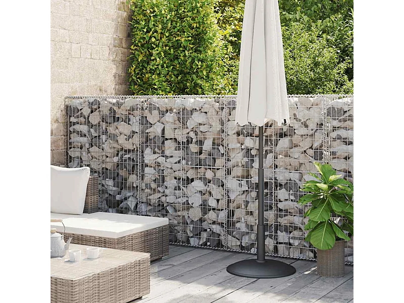 Mur à gabion-Panier de gabion avec couvercles Acier galvanisé 600x50x150 cm