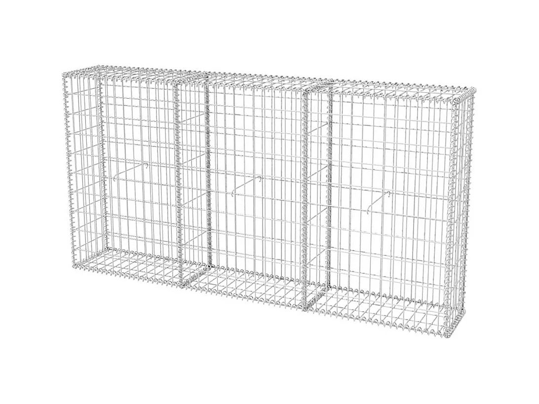 Panier de gabion-Mur en gabion Acier galvanisé 200x30x100 cm