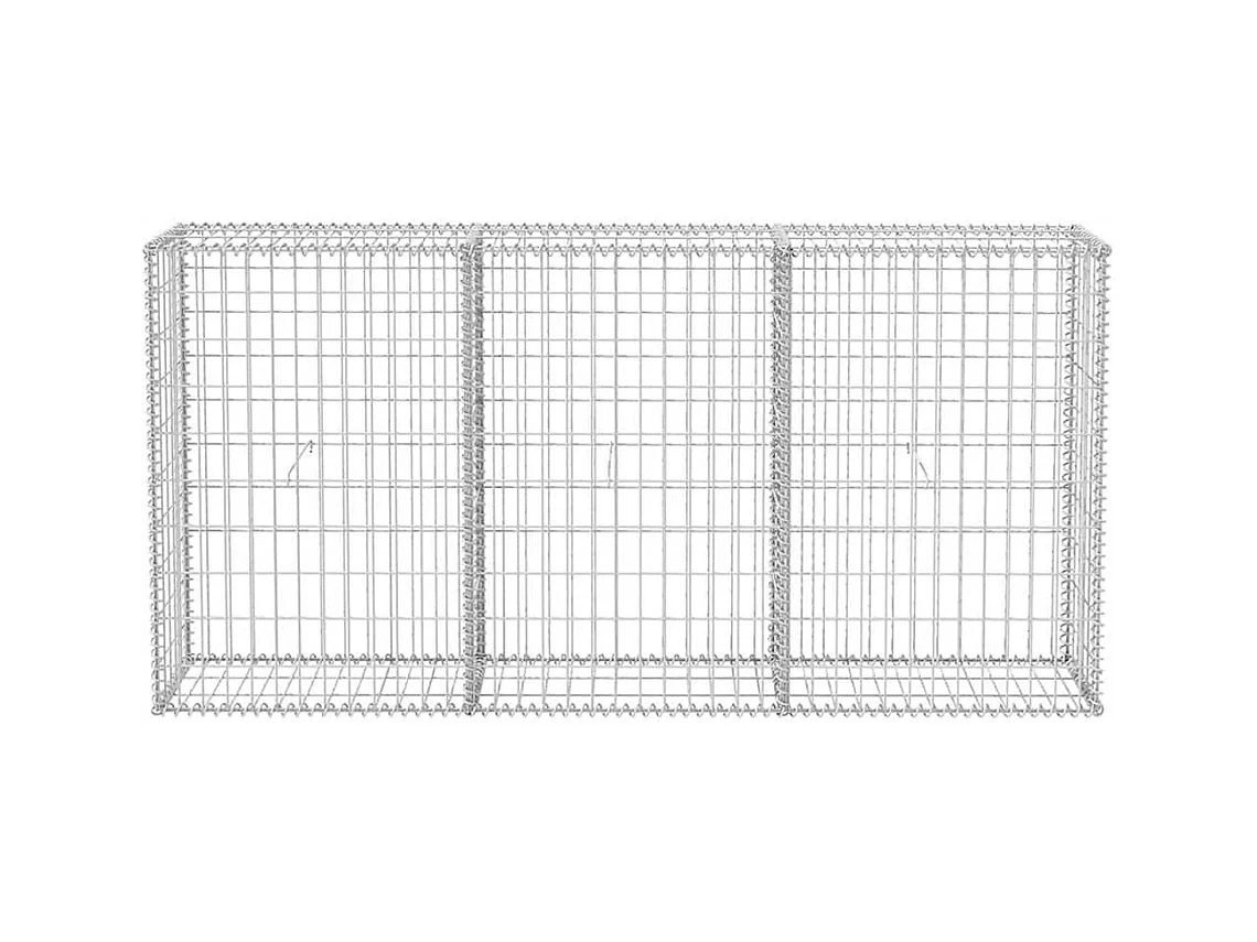 Panier de gabion-Mur en gabion Acier galvanisé 200x30x100 cm