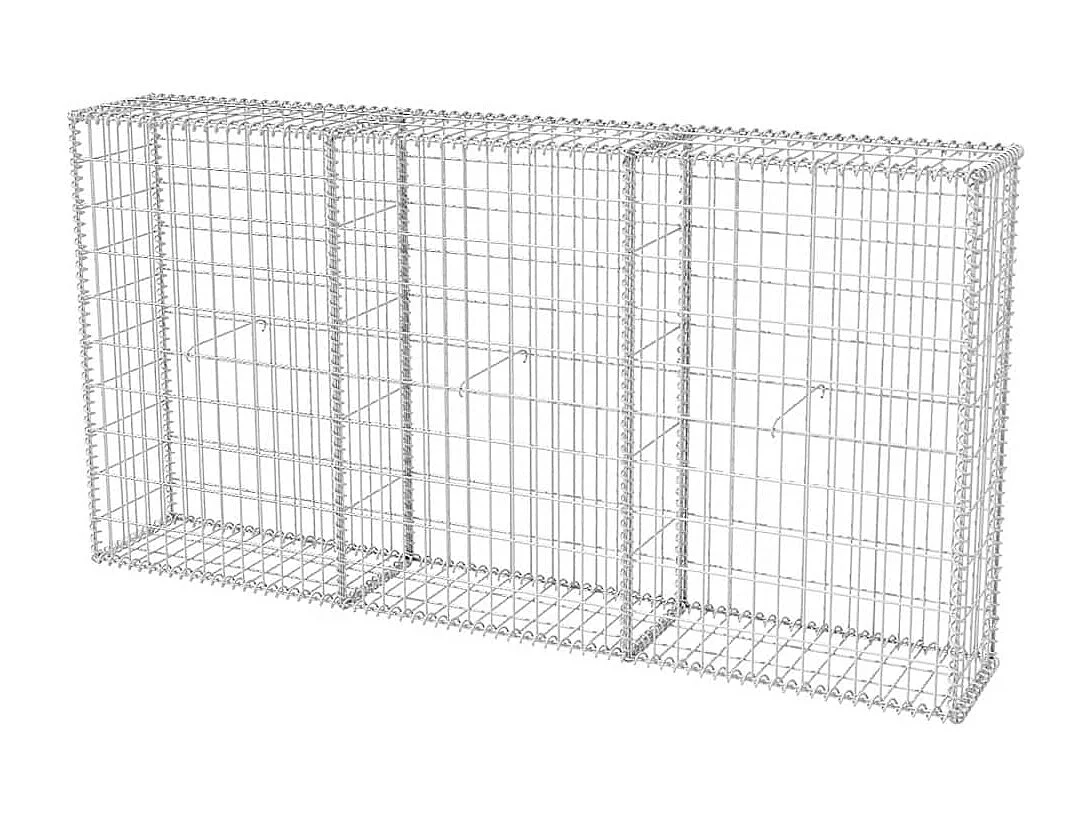 Panier de gabion-Mur en gabion Acier galvanisé 200x30x100 cm