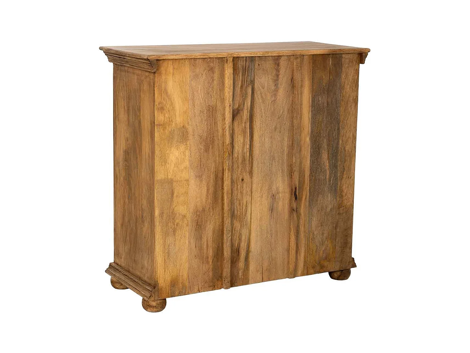 Cómoda de Madera artesanal con 5 cajones marrón 100x43x95h cm