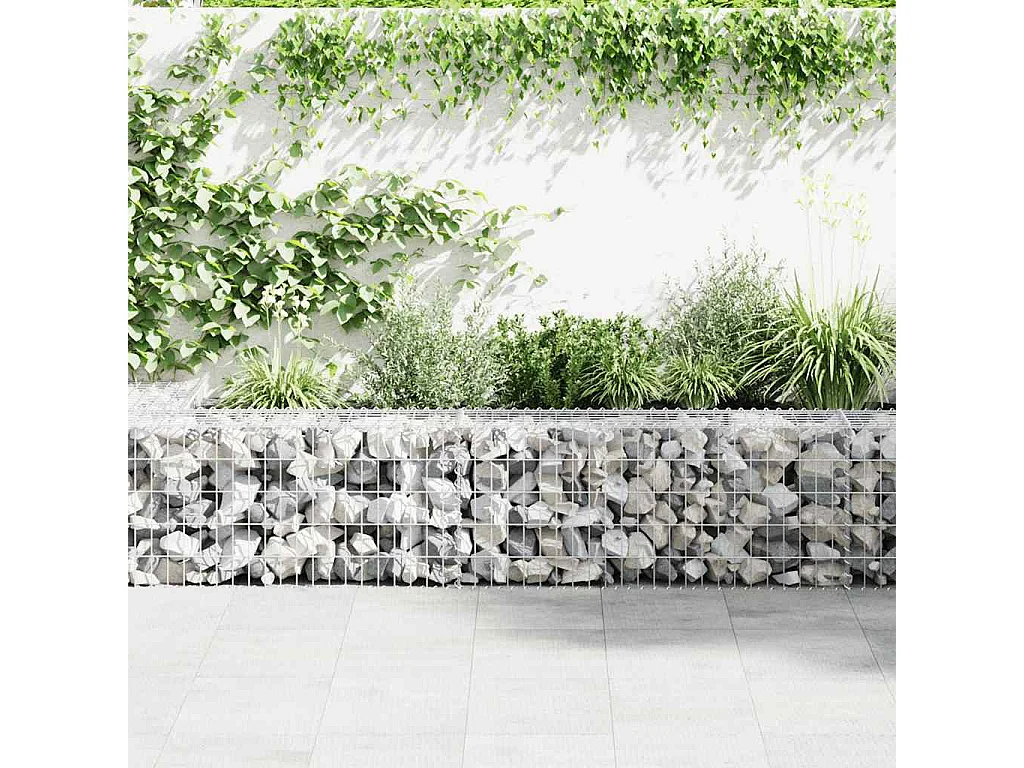 Mur en gabion-Panier de gabion avec couvercles Acier galvanisé 900x50x50 cm
