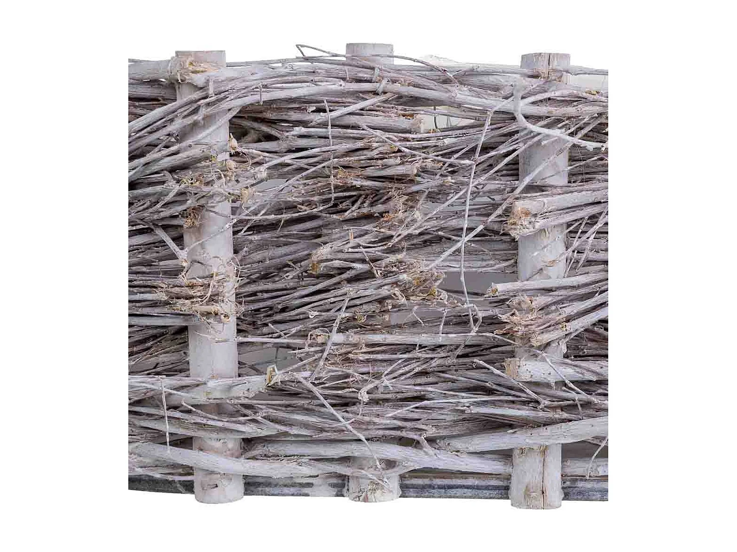 Cesto de mimbre ovalado gris 33x21x14h cm