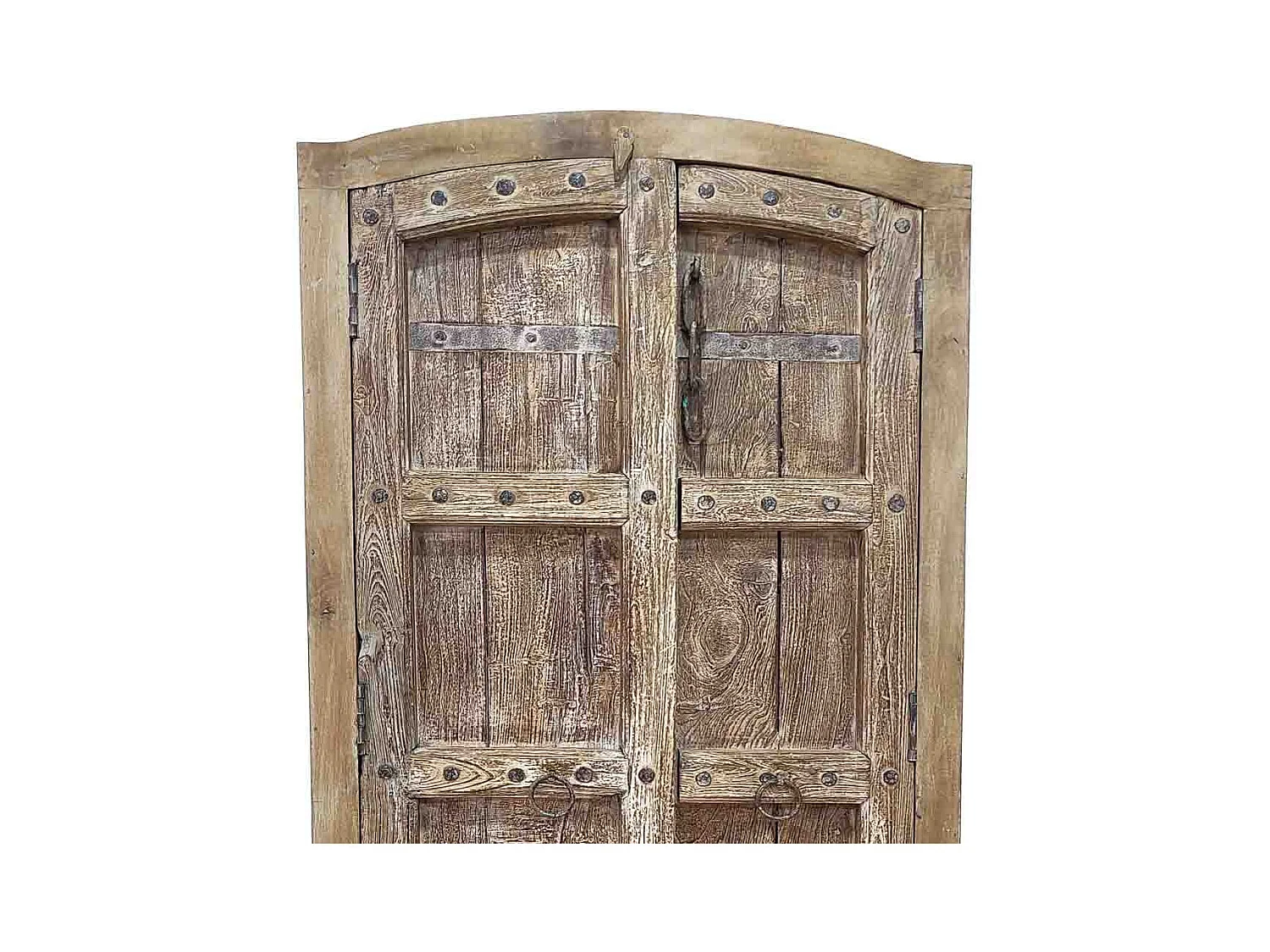 Armoire en bois artisanale marron 92x42x188 (h)