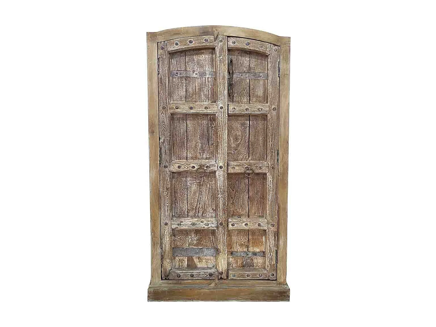 Armoire en bois artisanale marron 92x42x188 (h)