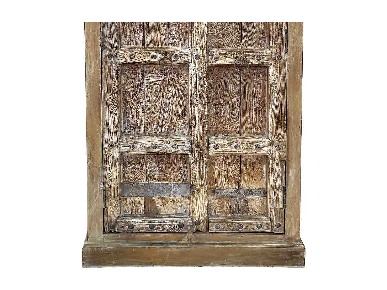 Armoire en bois artisanale marron 92x42x188 (h)