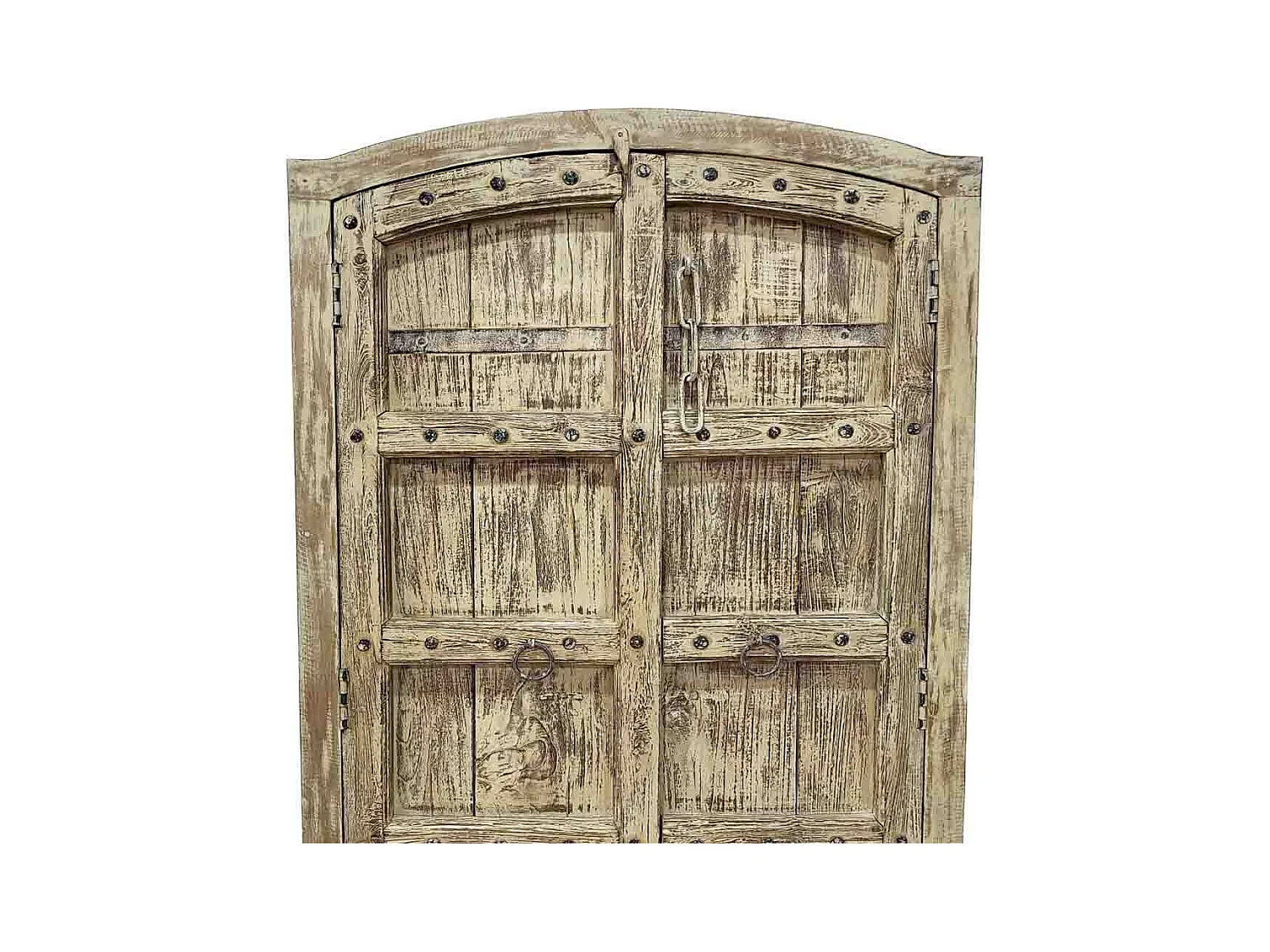 Armoire en bois artisanale marron 107x42x192 (h)