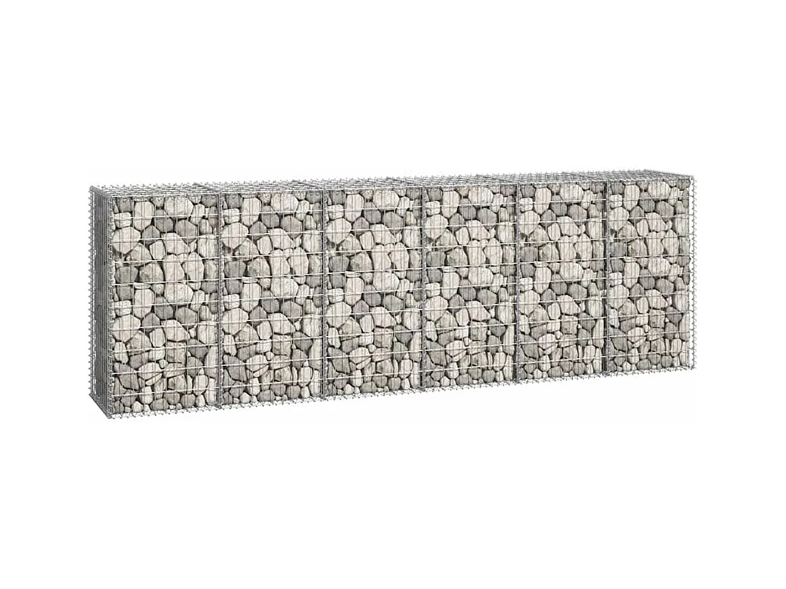 Mur en gabion-Panier de gabion avec couvercles Acier galvanisé 300x50x100 cm