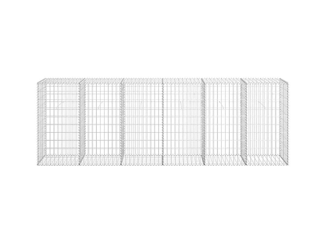 Mur en gabion-Panier de gabion avec couvercles Acier galvanisé 300x50x100 cm