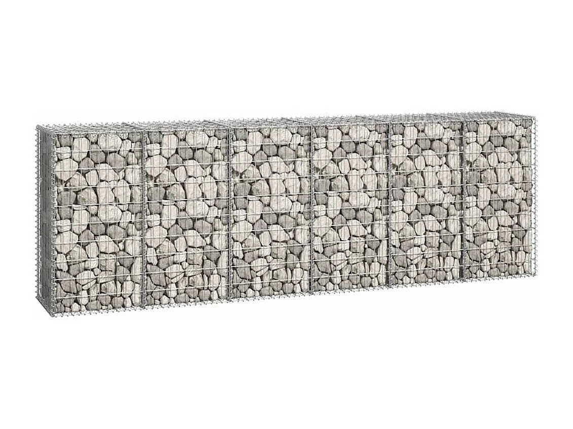 Mur en gabion-Panier de gabion avec couvercles Acier galvanisé 300x50x100 cm