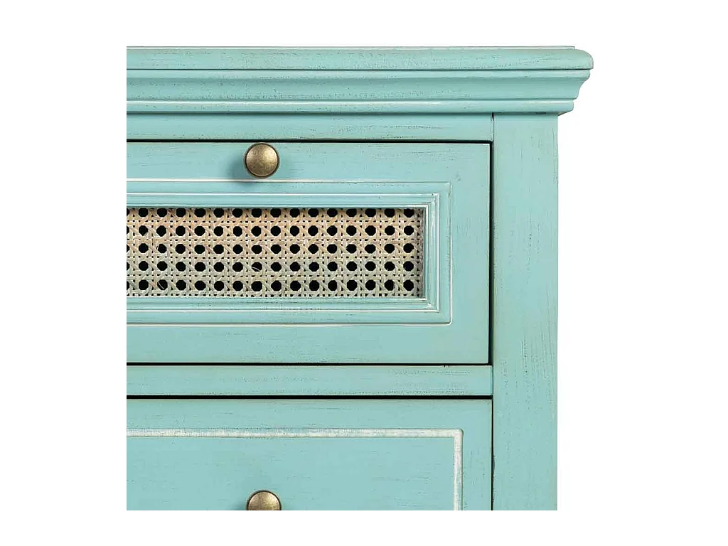 Commode 4 tiroirs en bois 85x36x75 cm