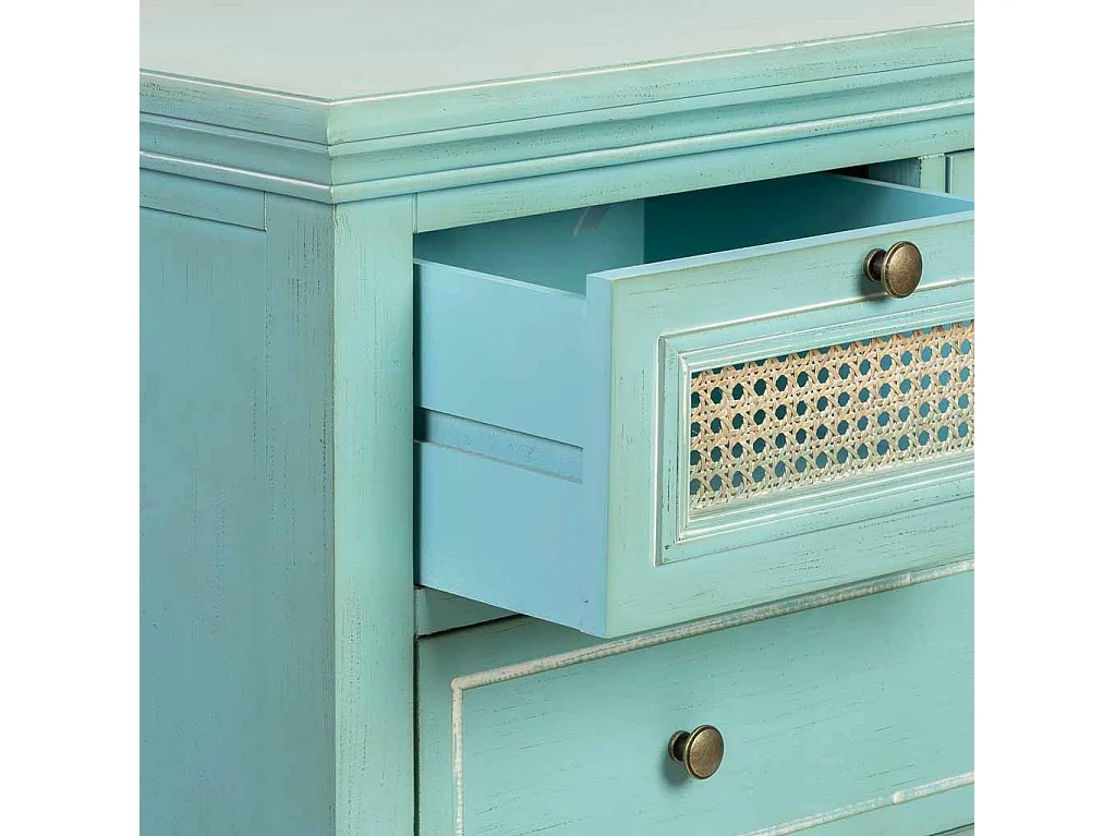 Cómoda de Madera de 4 cajones 85x36x75h cm