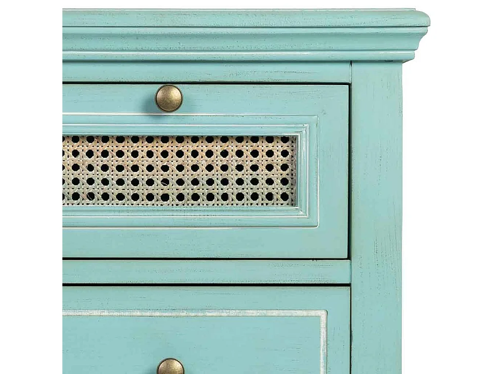 Cómoda de Madera de 4 cajones 85x36x75h cm