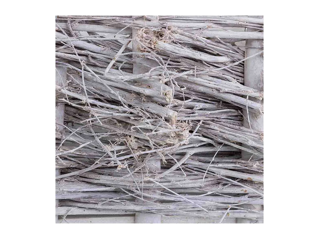 Cesto de vime quadrado cinza 21x21x13 cm