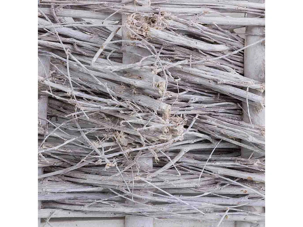 Cesto de mimbre cuadrado gris 21x21x13h cm