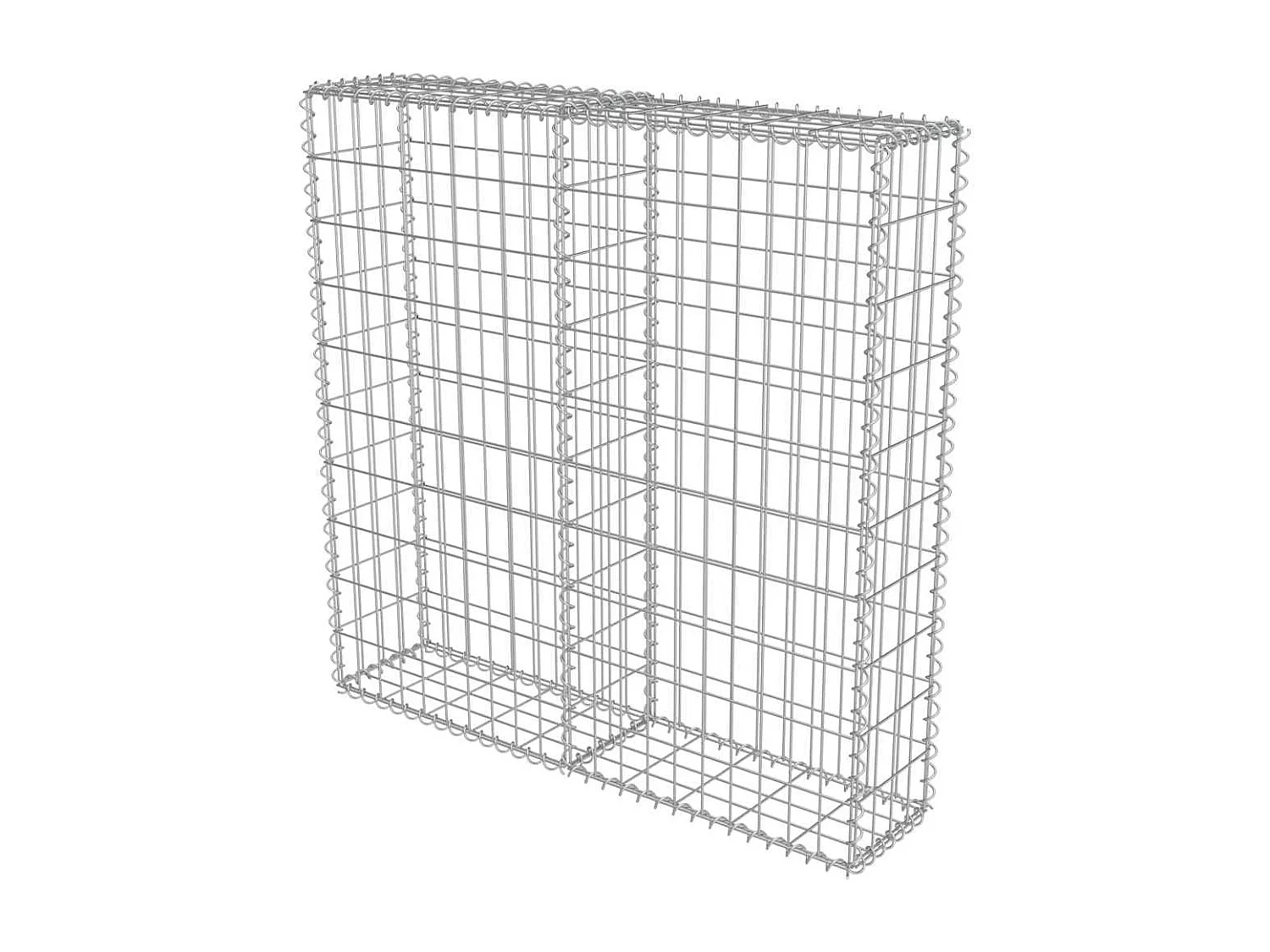 Mur à gabion-Panier de gabion avec couvercles Acier galvanisé 100x20x100 cm