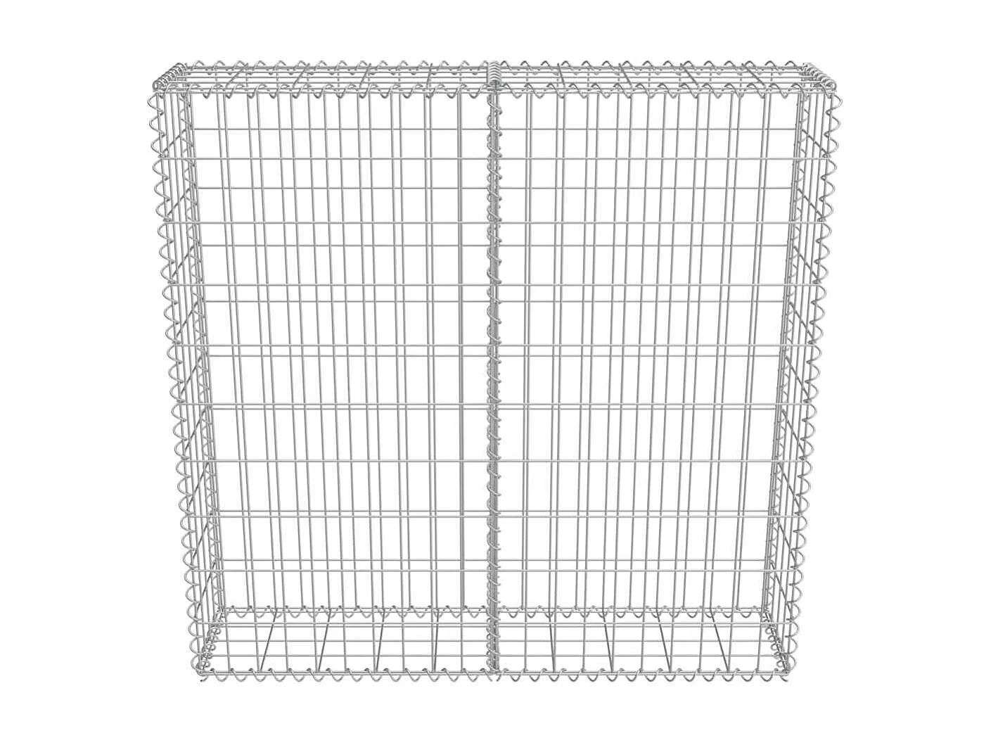 Mur à gabion-Panier de gabion avec couvercles Acier galvanisé 100x20x100 cm