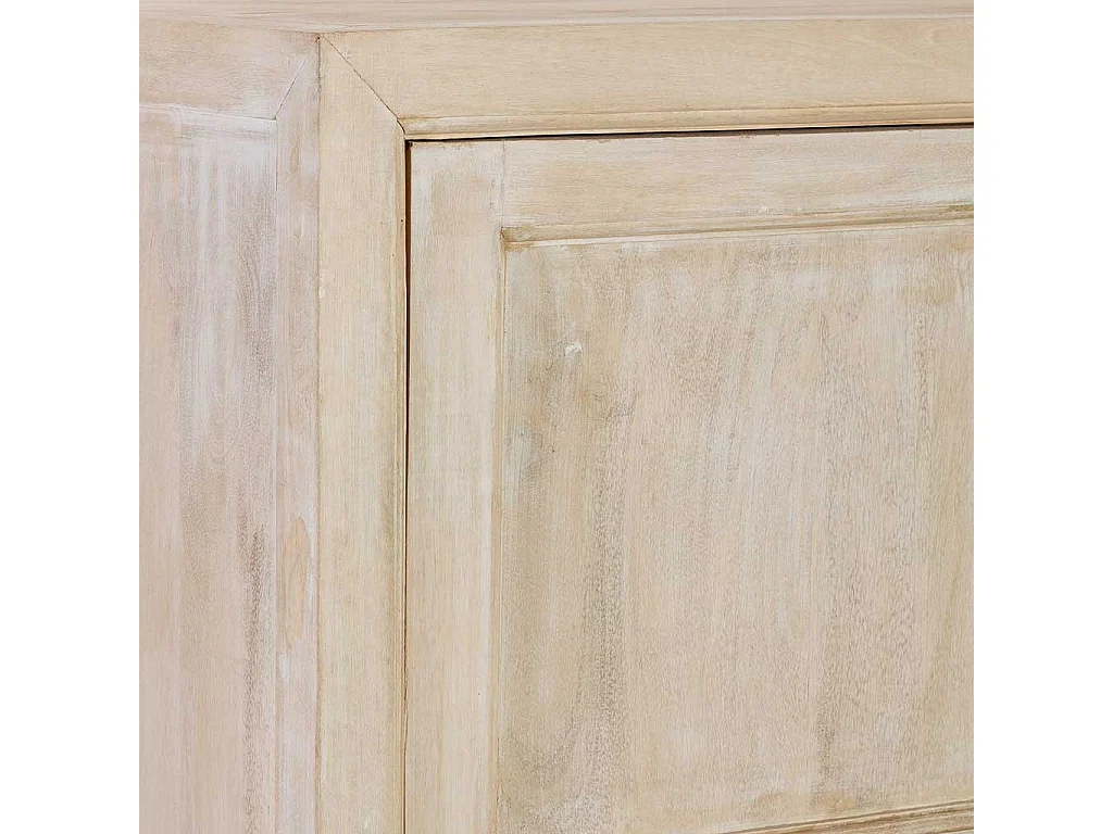 Armoire en bois beige avec 4 portes 90x40x180 cm