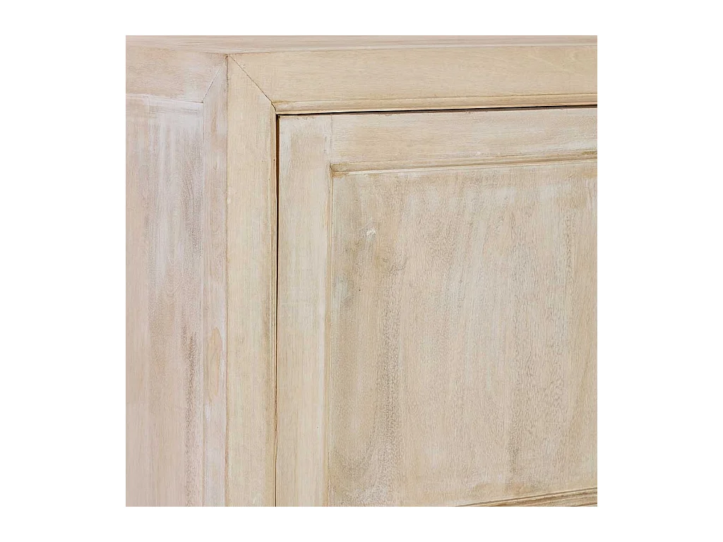 Roupeiro de madeira bege com 4 portas 90x40x180 cm