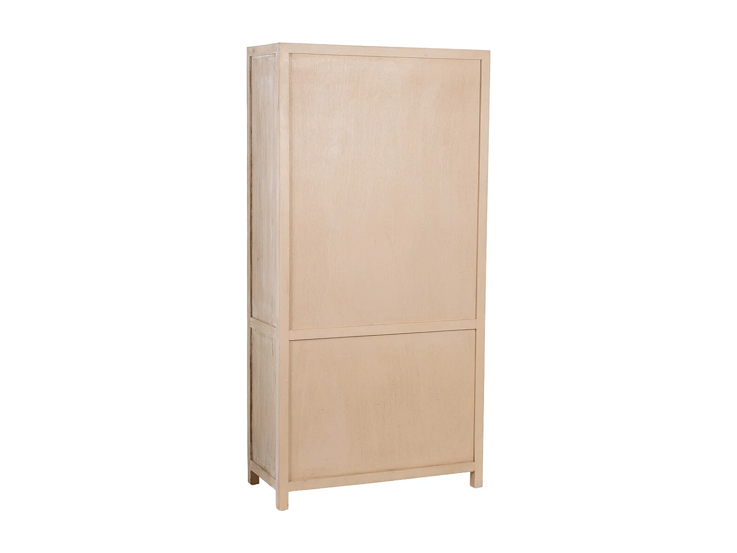 Armario de madera beige 4 puertas 90x40x180h cm