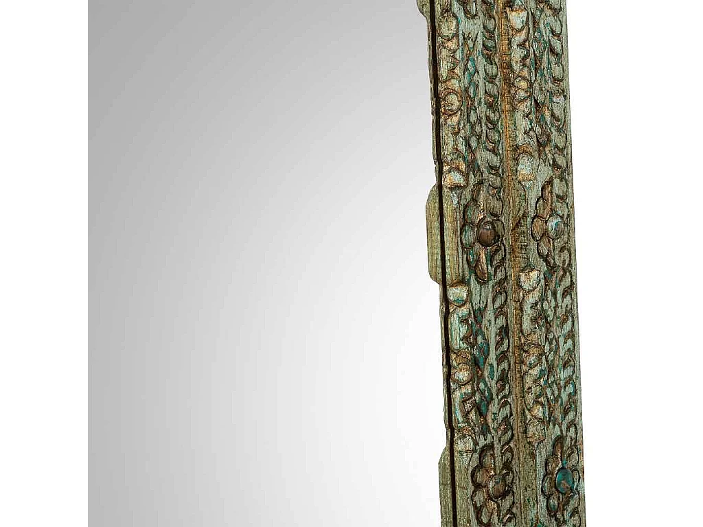 Espejo de Madera artesanal azul 80x3x100h cm