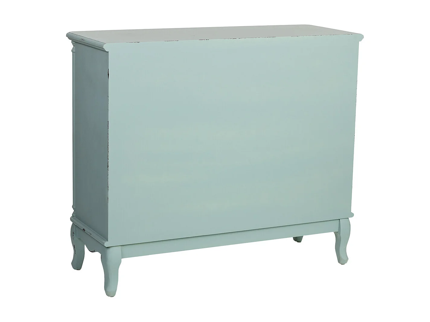 Commode 3 tiroirs en bois 100x38x86,5 cm