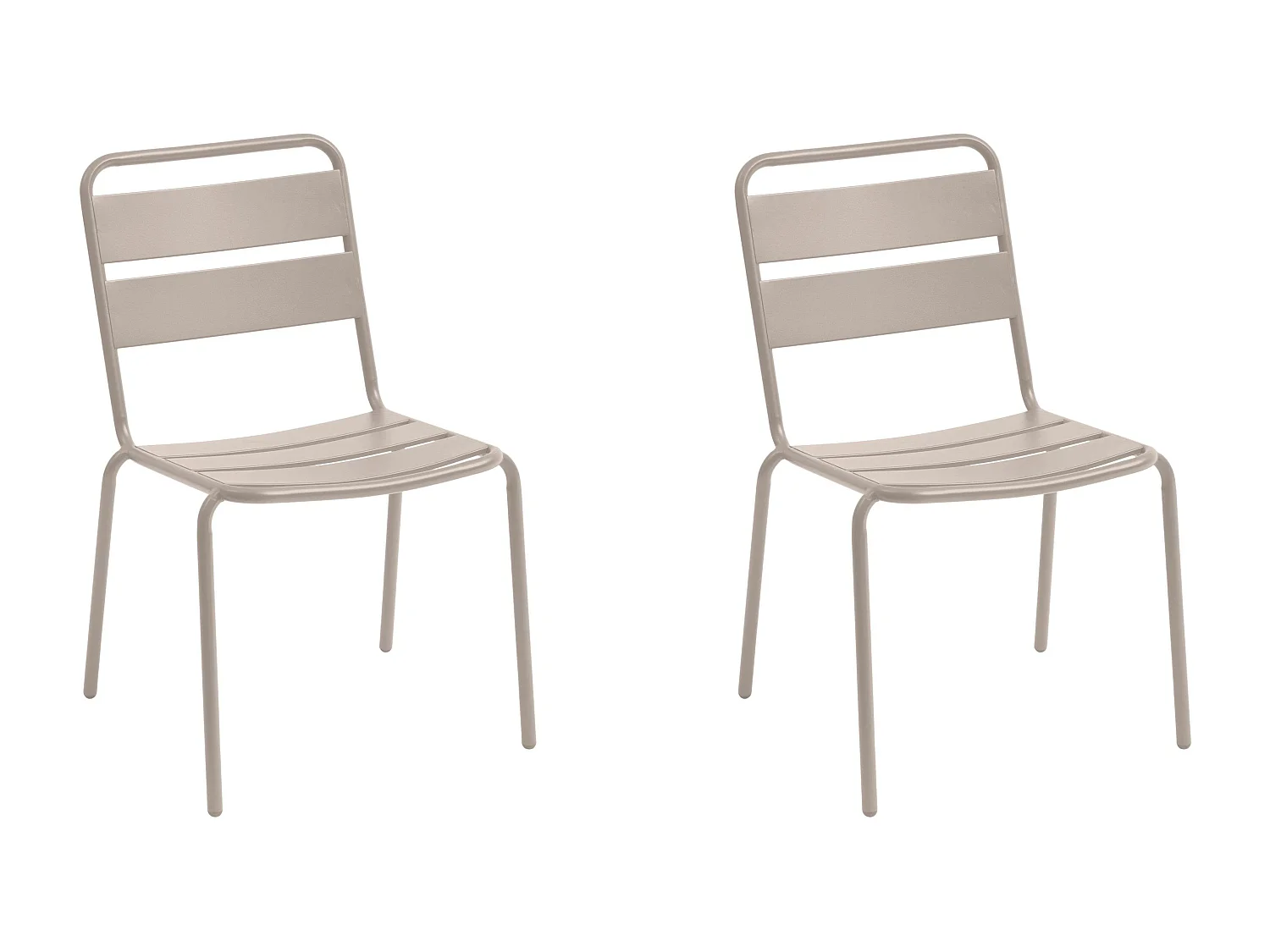 Pack 2 Sillas Fijas Phuket Exterior Terraza Jardín Balcón Arcilla