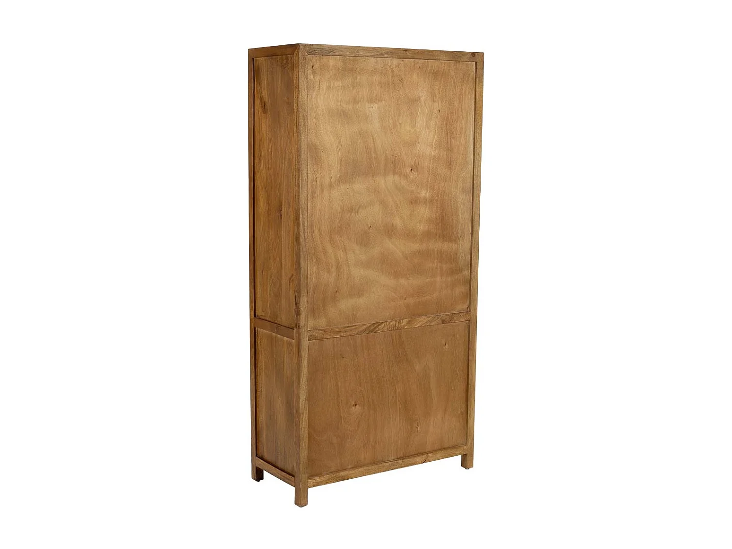 Armoire en bois marron à 4 portes, 90x40x180 cm