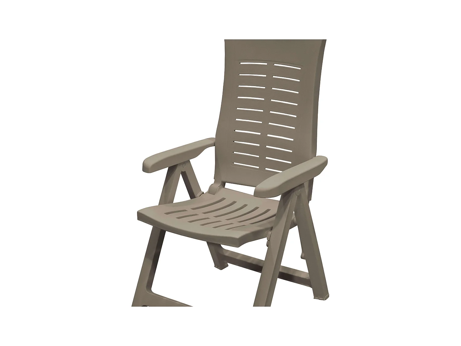 Pack 4 Sillones Silver Exterior 4 Posiciones Marrón Polipropileno 59x108x62 cm