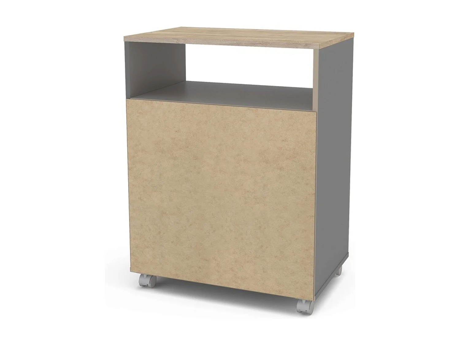 Mueble Aux. Lavandería Gris 61x80x40 cm