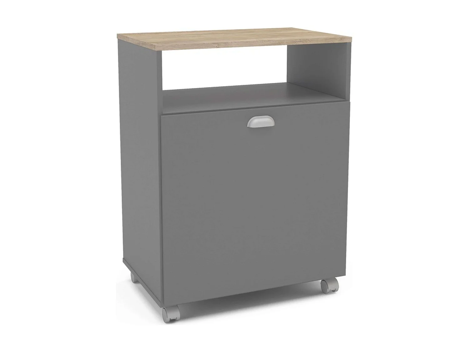 Mueble Aux. Lavandería Gris 61x80x40 cm
