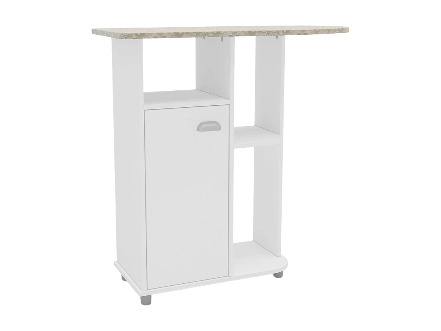 Móvel Auxiliar de Passar Roupa Branco 91x91 cm