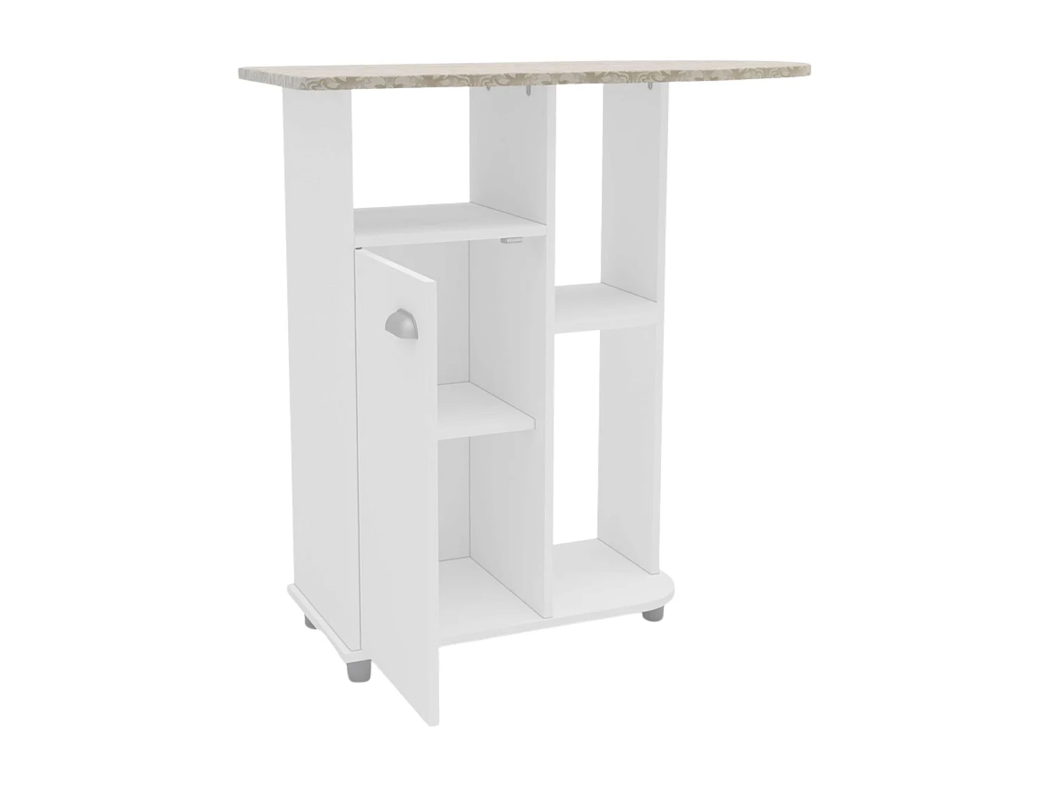 Móvel Auxiliar de Passar Roupa Branco 91x91 cm