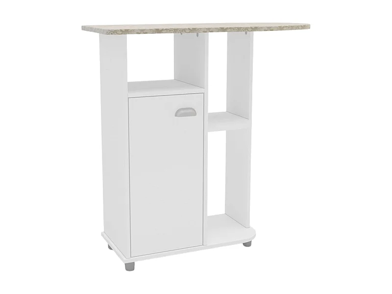 Móvel Auxiliar de Passar Roupa Branco 91x91 cm