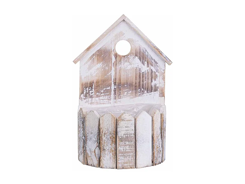 Support rond en bois 19x11x28/10h cm