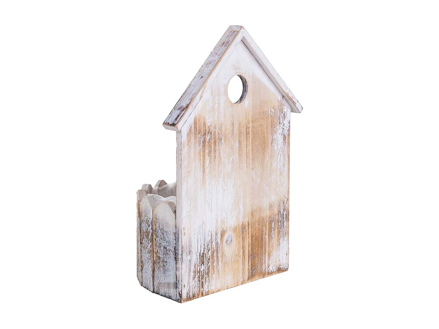 Support rond en bois 19x11x28/10h cm