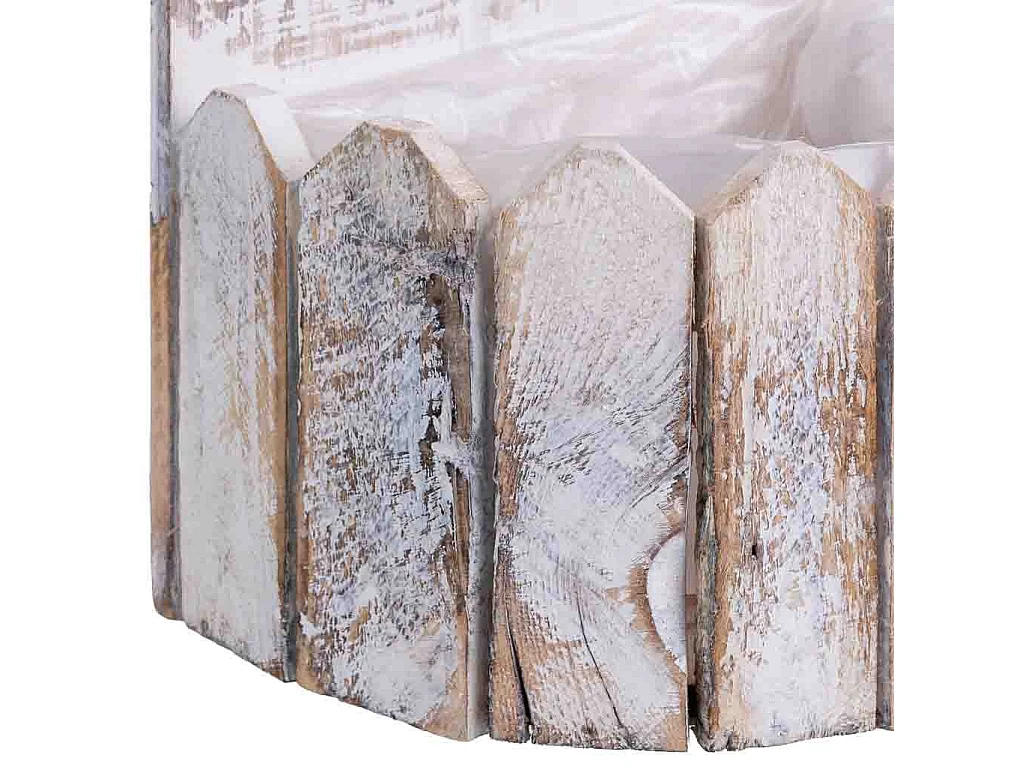 Support rond en bois 19x11x28/10h cm