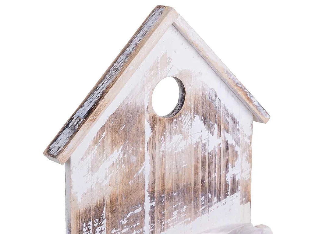 Support rond en bois 19x11x28/10h cm