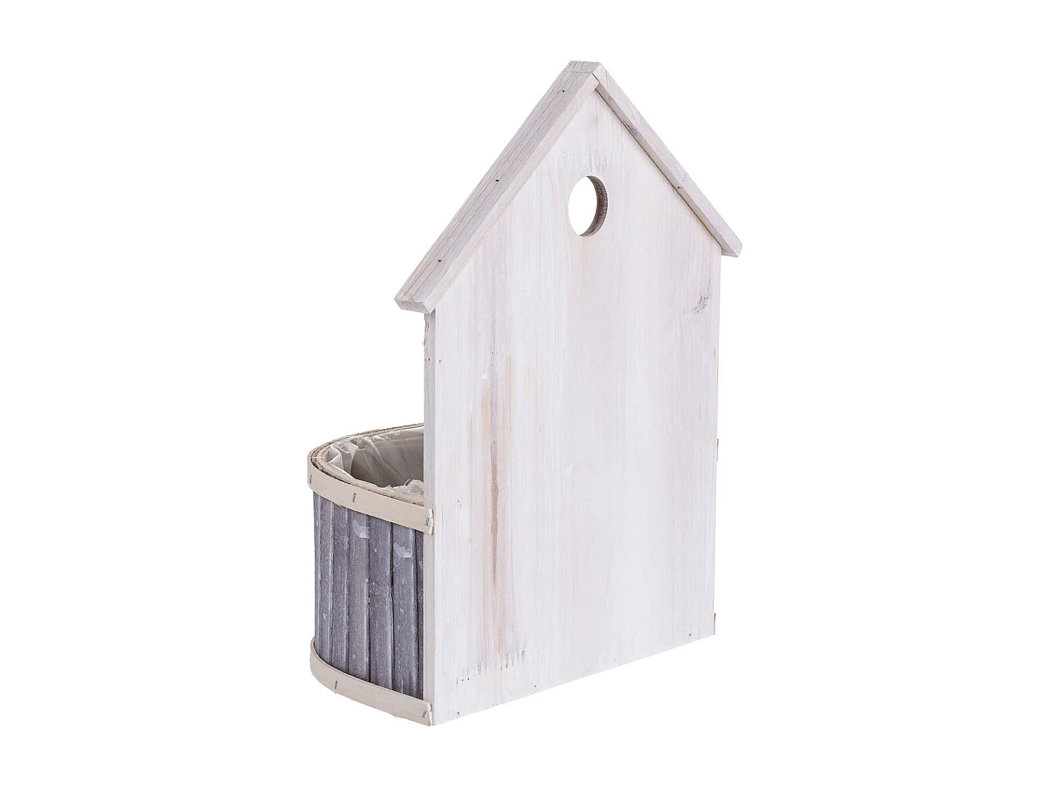 Suporte redondo em bambu cinzento 25x15x31/11A cm