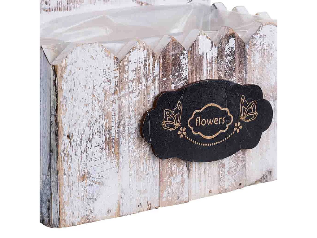 Support carré en bois 21 x 10 x 29 cm H