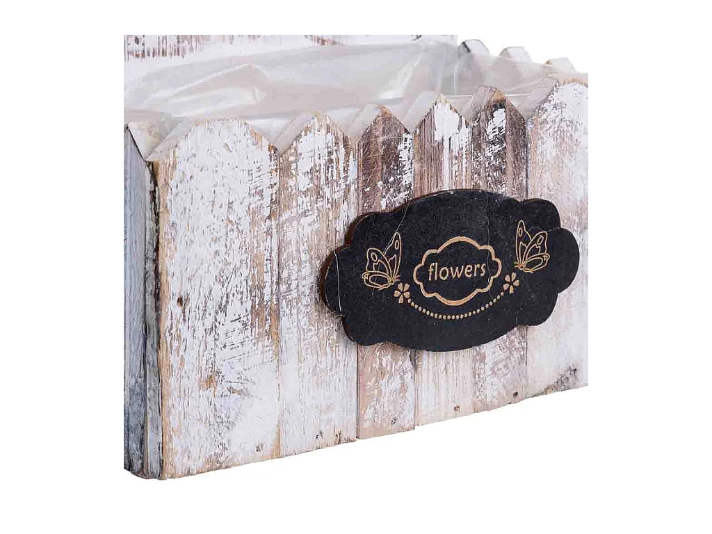 Soporte macetero de Madera cuadrado 21x10x29/10h cm