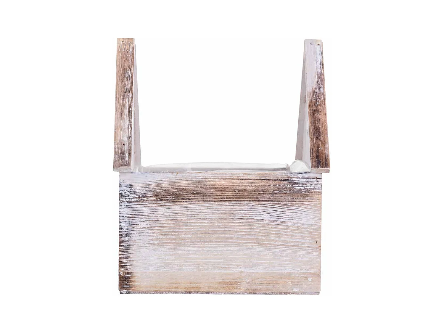 Suporte quadrado de madeira para vasos 20x18x26/12A cm