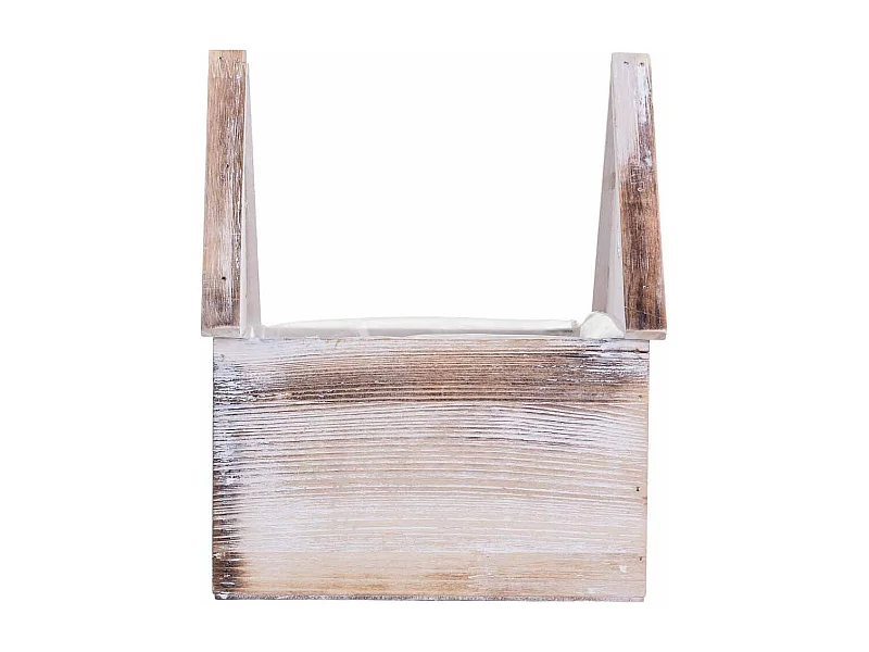 Soporte macetero de Madera cuadrado 20x18x26/12h cm