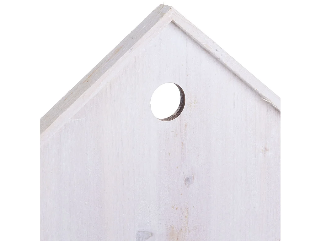 Support carré gris en bambou 27 x 13 x 33 cm H