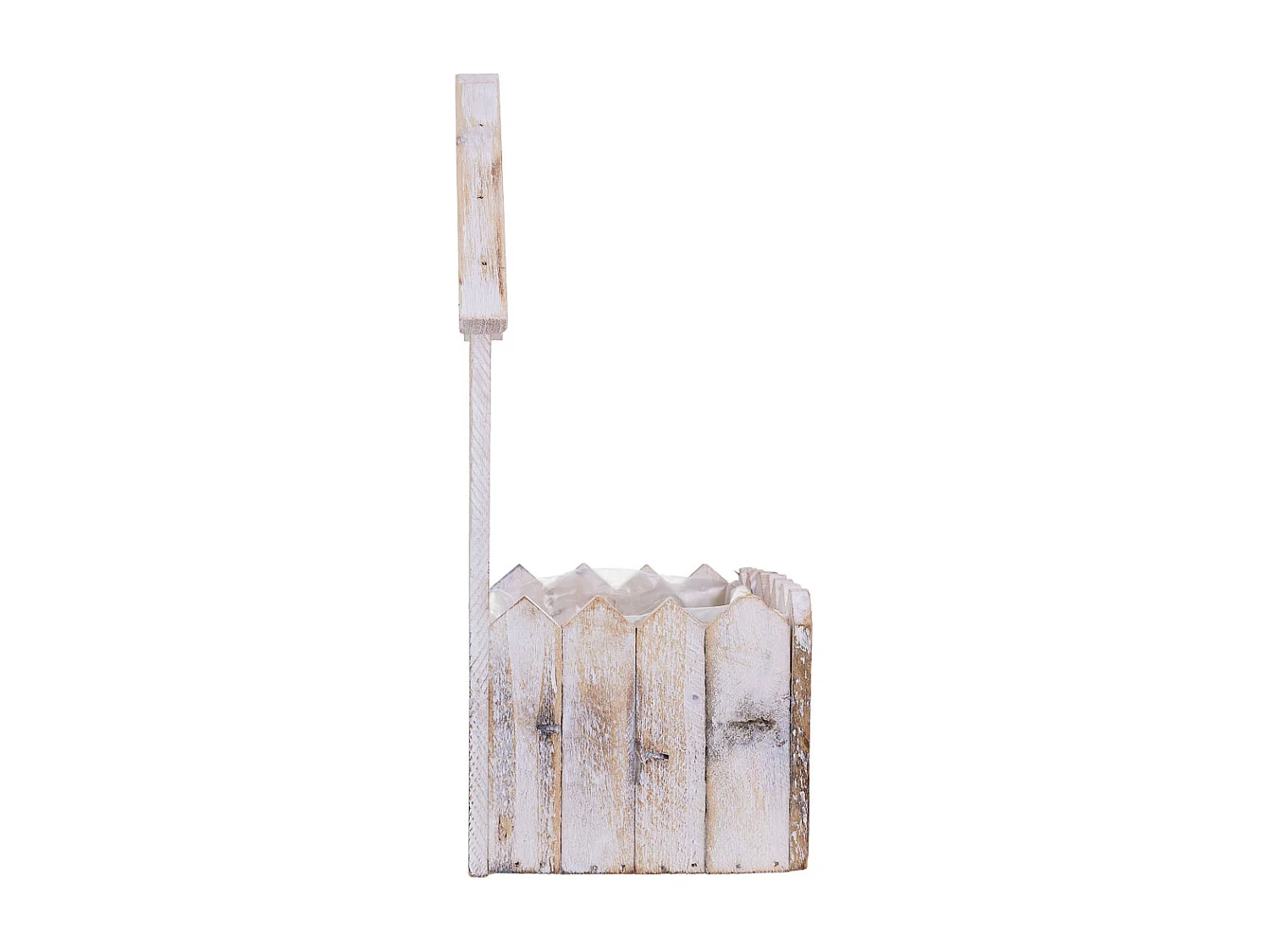 Support carré en bois 26 x 13 x 33 cm H
