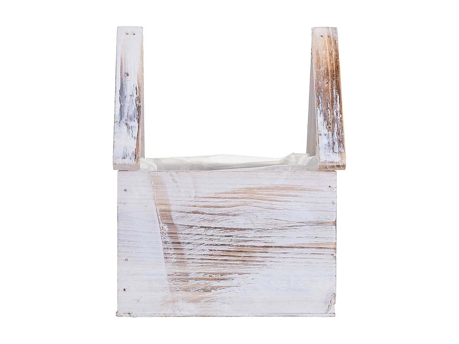 Suporte quadrado de madeira para vasos 15x14x20/10A cm