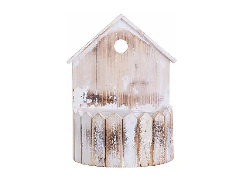 Suporte redondo em madeira para vasos 24x16x31/11A cm