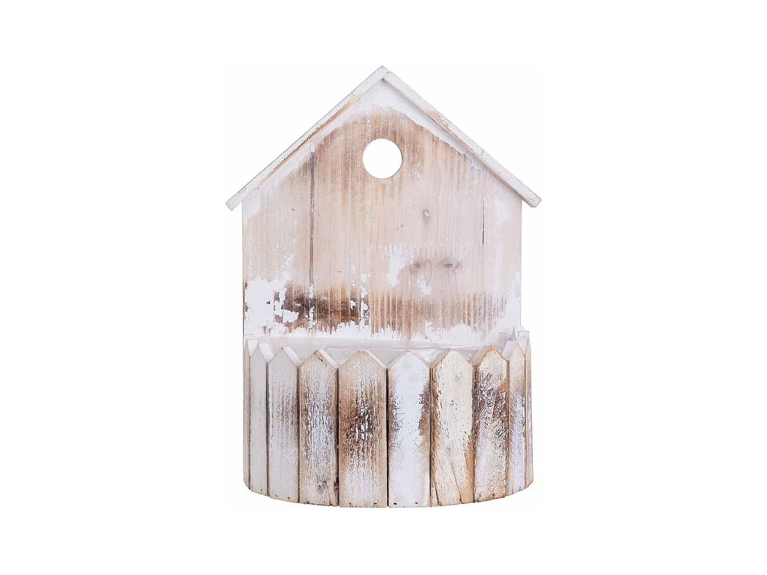 Support rond en bois 24 x 16 x 31 cm H