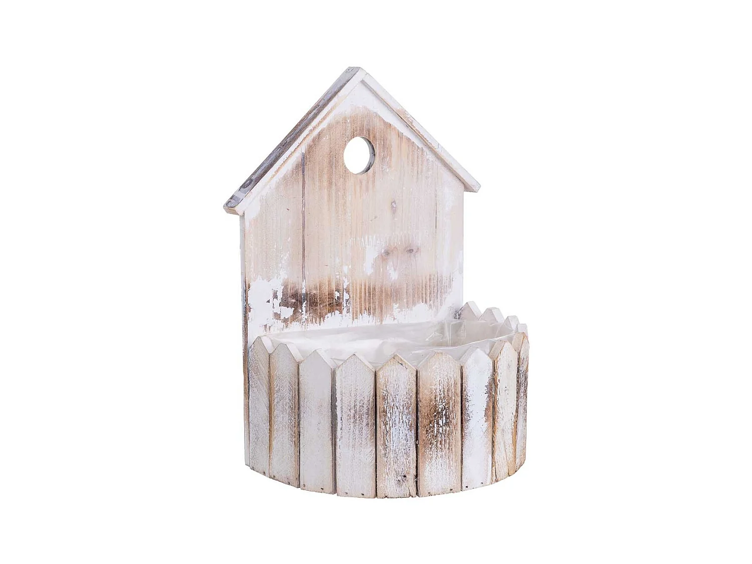 Support rond en bois 24 x 16 x 31 cm H